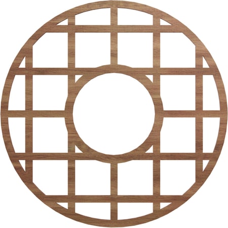 Ekena Millwork O'Neal Wood Fretwork Pierced Ceiling Medallion, Walnut, 22"OD x 8"ID x 3/8"T CMWP22X22X0375ONWA